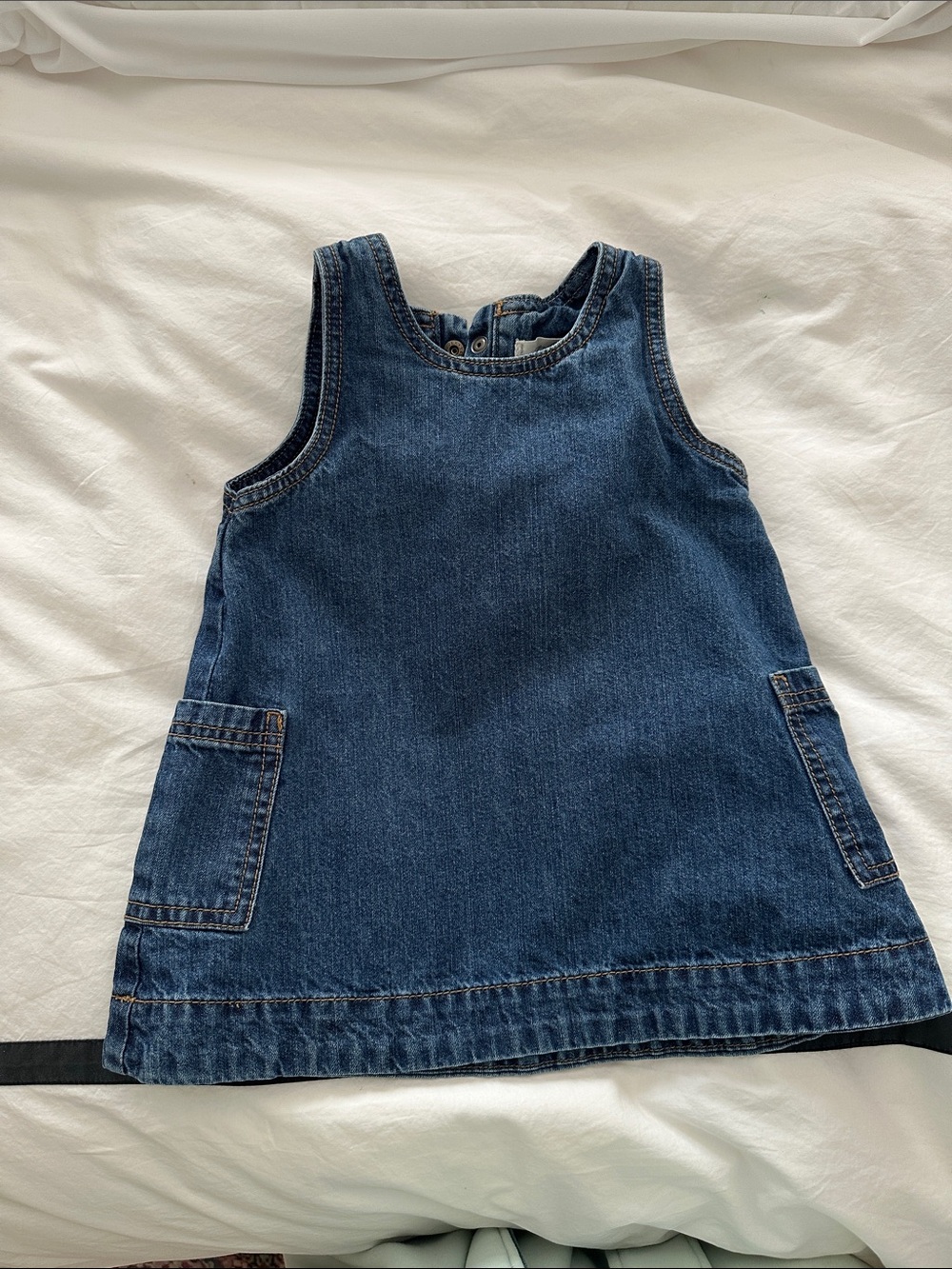 Denim Shift Dress by Pehr, 18-24 mos